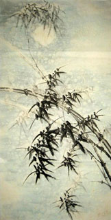 Chinese Bamboo Painting,66cm x 136cm,2326050-x
