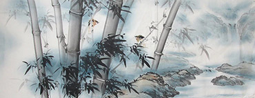 Chinese Bamboo Painting,70cm x 180cm,wh21079003-x