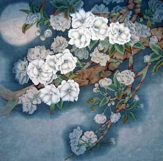 Chinese Cherry Blossom Painting,50cm x 50cm,2342001-x
