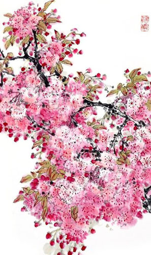 Cherry Blossom,55cm x 95cm(22〃 x 37〃),2359001-z