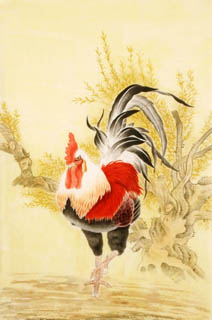 Chinese Chicken Painting,69cm x 46cm,4602006-x