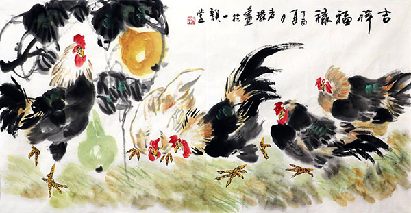 Chicken,70cm x 135cm(28〃 x 53〃),wjr21192002-z