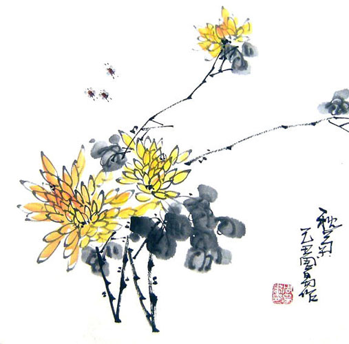Chrysanthemum,33cm x 33cm(13〃 x 13〃),2396017-z
