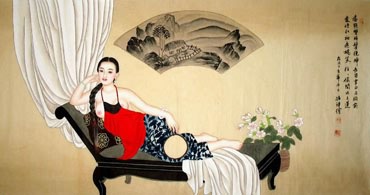 Chinese Contemporary Figures Painting,66cm x 136cm,3622006-x