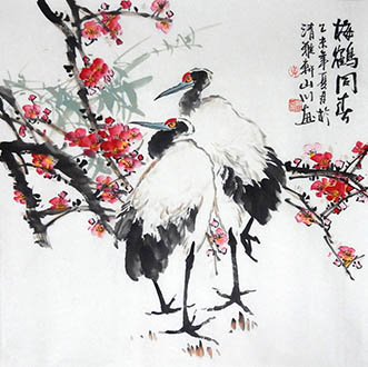 Chinese Crane Painting,68cm x 68cm,2357019-x