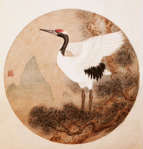 Crane,38cm x 38cm(15〃 x 15〃),2577001-z