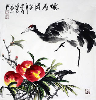 Chinese Crane Painting,50cm x 50cm,syx21172015-x