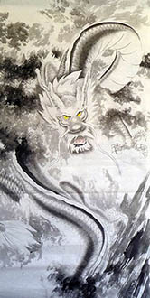 Chinese Dragon Painting,65cm x 134cm,4695133-x