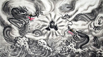 Chinese Dragon Painting,96cm x 180cm,wxy41212018-x