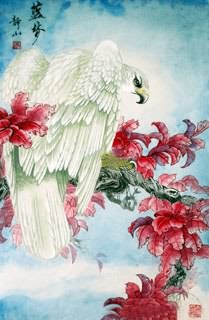 Chinese Eagle Painting,45cm x 65cm,4700041-x