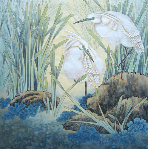 Egret,66cm x 66cm(26〃 x 26〃),2011044-z