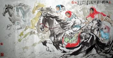 Chinese Ethnic Minority Painting,69cm x 138cm,3447031-x