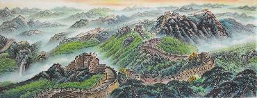 Chinese Great Wall Painting,70cm x 180cm,1017006-x