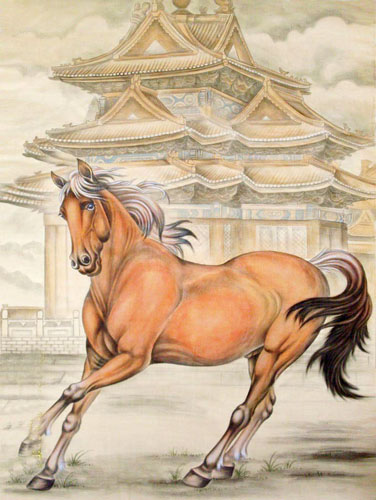 Horse,65cm x 90cm(25〃 x 35〃),4460009-z