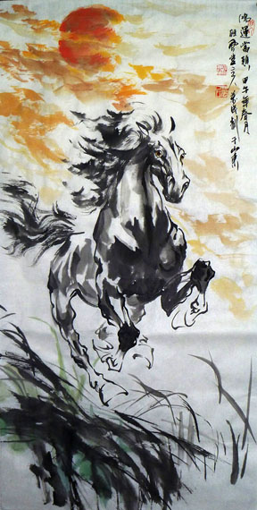 Horse,50cm x 100cm(19〃 x 39〃),4695056-z