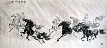 Chinese Horse Painting,85cm x 180cm,4720037-x
