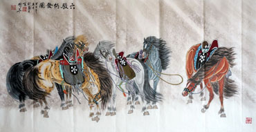 Chinese Horse Painting,85cm x 180cm,4720040-x