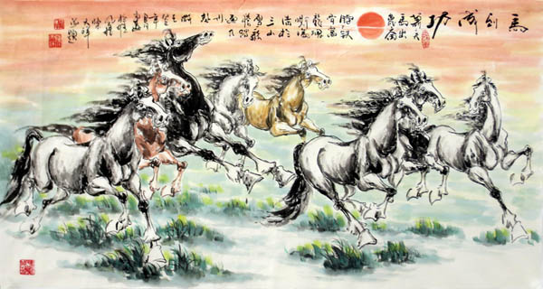 Horse,50cm x 100cm(19〃 x 39〃),4736007-z