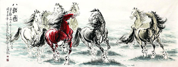 Horse,70cm x 180cm(27〃 x 70〃),4736011-z