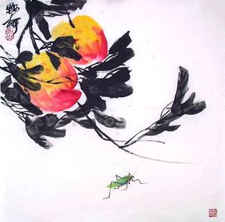 Chinese Insects Painting,50cm x 50cm,2371021-x