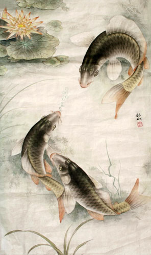 Koi Fish,69cm x 46cm(27〃 x 18〃),2379003-z