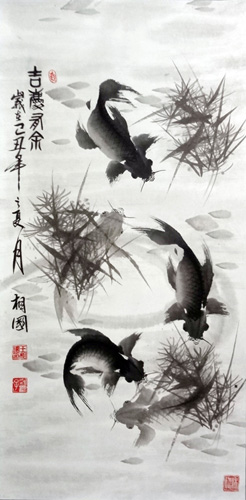 Koi Fish,50cm x 100cm(19〃 x 39〃),2382002-z