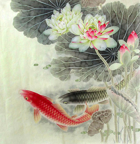 Koi Fish,66cm x 66cm(26〃 x 26〃),2387058-z
