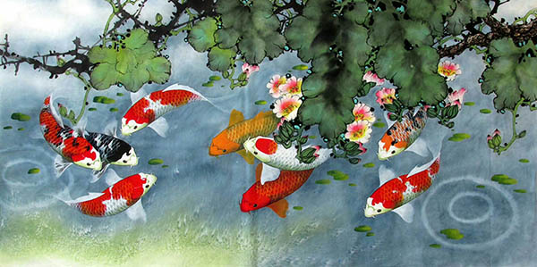 Koi Fish,69cm x 138cm(27〃 x 54〃),2387065-z