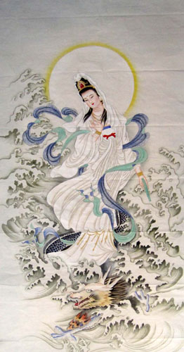 Kuan Yin,66cm x 136cm(26〃 x 53〃),3082008-z