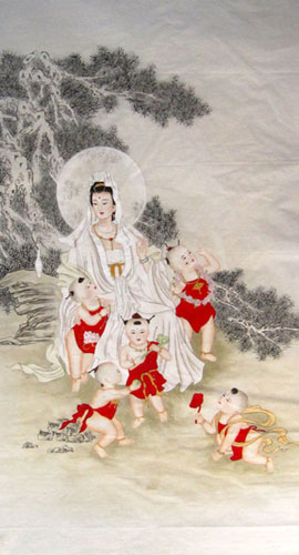 Kuan Yin,66cm x 136cm(26〃 x 53〃),3082010-z
