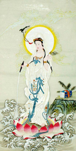Kuan Yin,66cm x 136cm(26〃 x 53〃),3082015-z