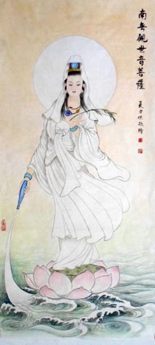 Kuan Yin,60cm x 130cm(23〃 x 51〃),3745036-z