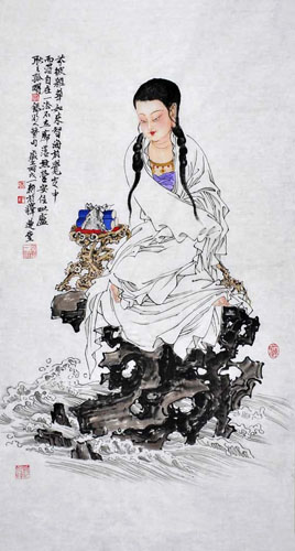 Kuan Yin,50cm x 100cm(19〃 x 39〃),3776018-z