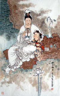 Lou Xin Yun Chinese Painting 3808002