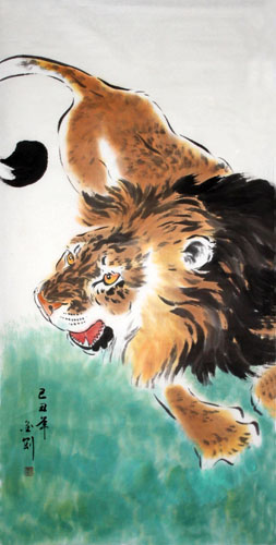 Lion,66cm x 136cm(26〃 x 53〃),4374003-z