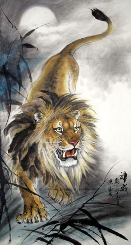 Lion,97cm x 180cm(38〃 x 70〃),4696003-z