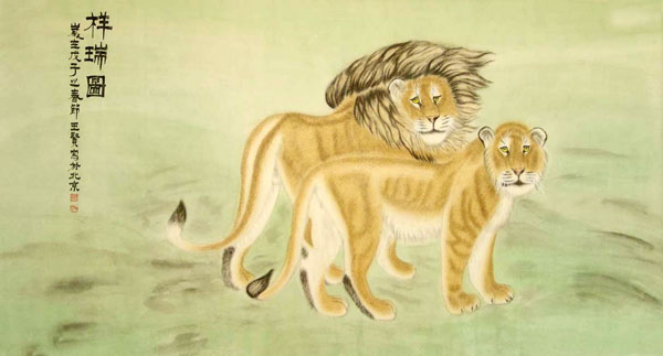 Lion,90cm x 170cm(35〃 x 67〃),4733001-z