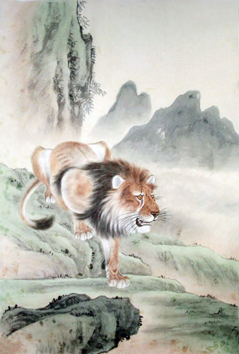 Lion,69cm x 46cm(27〃 x 18〃),4733006-z