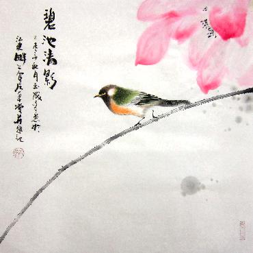 Chinese Lotus Painting,50cm x 50cm,dyc21099012-x