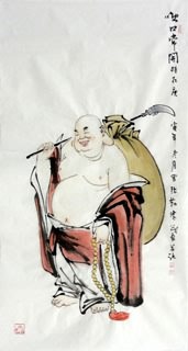 Chinese Maitreya Painting,50cm x 100cm,3970023-x