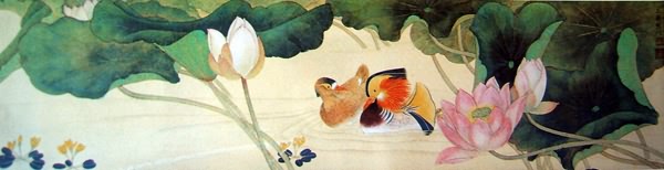 Mandarin Duck,32cm x 120cm(13〃 x 47〃),2533037-z