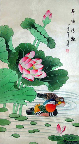 Mandarin Duck,50cm x 100cm(19〃 x 39〃),2617047-z