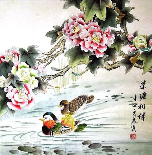 Mandarin Duck,69cm x 69cm(27〃 x 27〃),2703056-z
