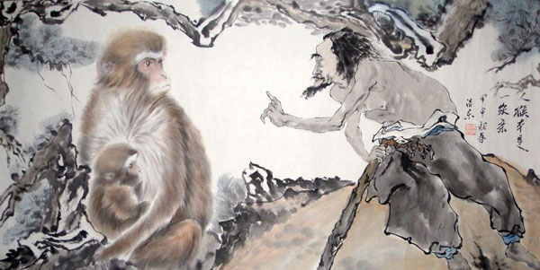Monkey,50cm x 100cm(19〃 x 39〃),4495004-z