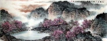 Chinese Mountain and Water Painting,70cm x 180cm,lh11083023-x