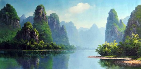 Landscape Oil Painting,60cm x 120cm(24\〃 x 48\〃),6160030-z