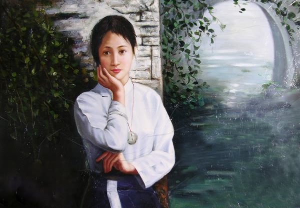 Portrait Oil Painting,60cm x 90cm(24〃 x 36〃),6361002-z