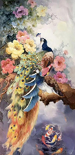 Floral Oil Painting,70cm x 120cm(27〃 x 47〃),lxs6278016-z