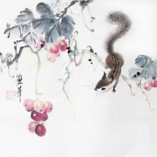 Chinese Other Animals Painting,34cm x 34cm,4485013-x