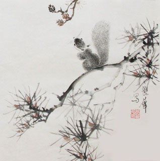 Chinese Other Animals Painting,34cm x 34cm,4485018-x